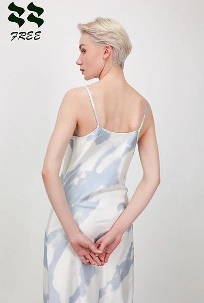 Satin Silk Cloth Cami Maxi Dress Factory