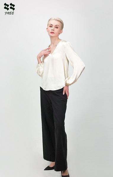 خواتین کے سلک لینن سیدھی پینٹ سپلائر